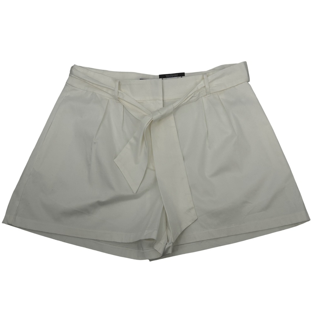 NWT White Tie Waist Paperbag Shorts Size 12 | Summer Resort Coastal - Picture 7 of 7
